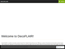 Tablet Screenshot of mydecoflair.com